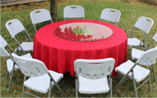 6 FT Folding Foldable Plastic Table and Chair 60 Round 6FT 7FT 8 Foot 8-Foot 8FT Acrylic Dining 10 Seater Outdoor Tables